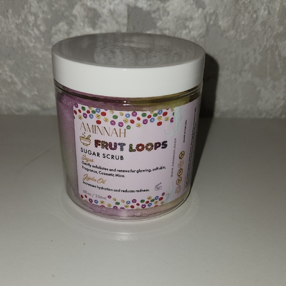 Aminnah Fruit Loops Sugar Scrub - Pink